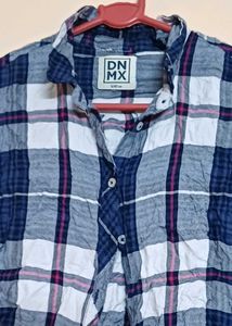 DNMX Blue Plaid Shirt