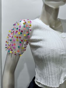 Chic White Puff Sleeve Top