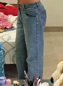 Wide Leg Denim Jeans
