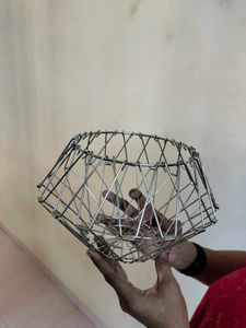 steel strong foldable basket
