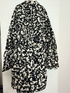 Abstract Print Shirt Dress