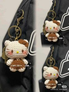 Crochet Hello Kitty Keychain