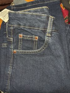 Dark Blue Women's Cargo Jeans
