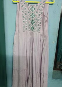 Embroidered Midi Dress