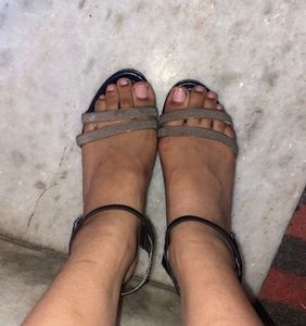 Sparkly Ankle Strap Heels