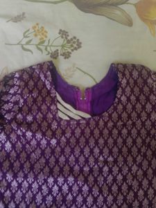 Ethnic Purple Blouse