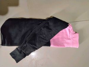 Pink &amp; Black Pullover Top