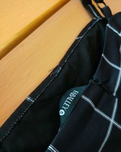 Fablley Chic Black &amp; White Jumpsuit