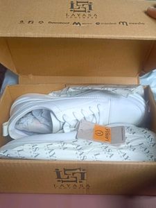 New Layasa White Sneakers For Ladies