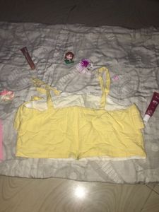 Cute Yellow Ruffle Top