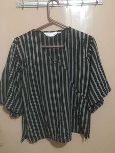 Striped V-Neck Top