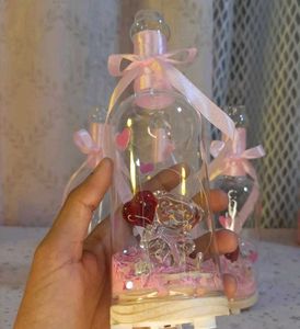 Teddy Bear Glass Lamp