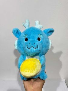 Cute Blue Dragon Plushie with Lemon