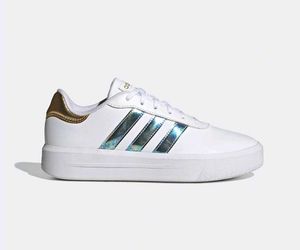 ADIDAD Court Platform Sneakers - White