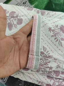 White And Pink Kurta