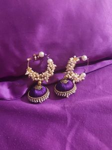 Silk Jhumkas