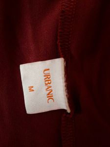 Maroon Cutout Top