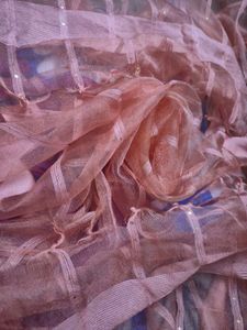 Peach Organza Scarf