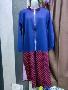 Stylish Blue & Red Kurta