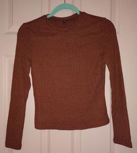 SHEIN RUST BASIC TOP- LARGE SIZE