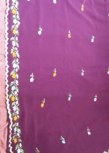 Embroidery Georgette Saree