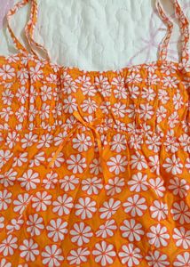 Orange Y2k Top