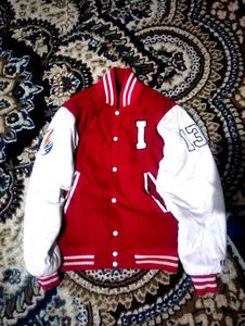 Red & White Varsity Jacket