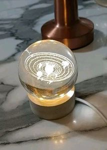 3D Galxy Crystal Ball Night Light