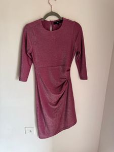 Sparkly Pink Party Dress Shimmer Of size Xs