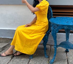 Yellow Midi Summer Dress