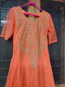 Orange Gown (Floor Length)