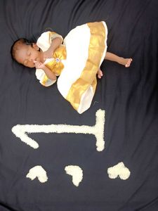 Kerala Kasavu Dress - Newborn