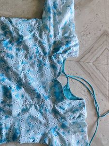 Blue &amp; White Dress