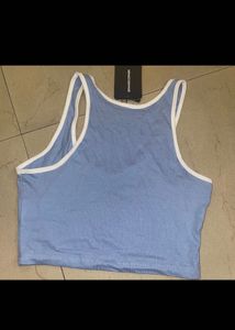 Blue Crop Top