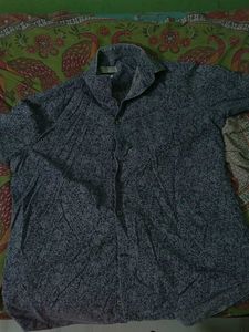 Blue And White Shaded Shirt