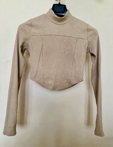 High Neck Crop Top