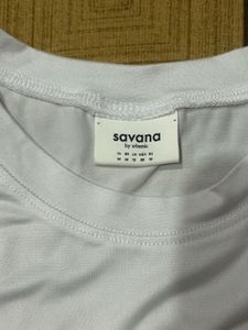 Savana White Crop Top