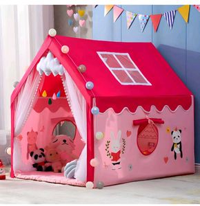 Kids Play Tent - Pink Panda Design