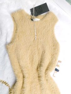 ♥️🥀Cozy Fuzzy Sleeveless Dress🥀♥️