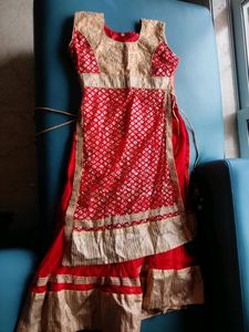 ❤Red Ethnic Gown