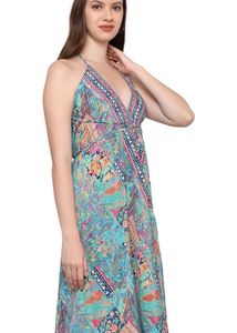Colorful Paisley Print Dress