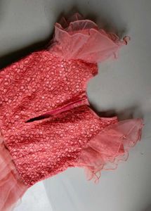 Cute orange shade Party Dress