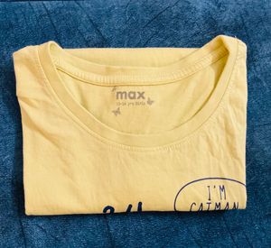 MAX - Cute Graphic Print Tee For 13-14 Yrs
