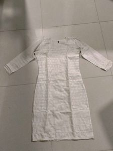 Elegant White Kurti/Dress