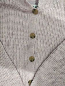 Lilac Hooded Knit Cardigan Baggy