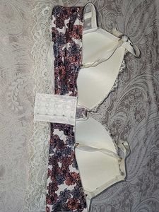 Floral Print Bra