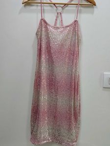 Sparkly Pink Mini Bodycon Dress