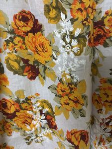 Floral Print chikenkari Kurta