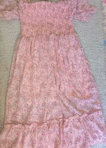 Pink One Pice Dress🥀✨