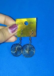 Yellow &amp; Green &amp;Silver Earrings